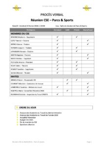 PV Réunion CSE