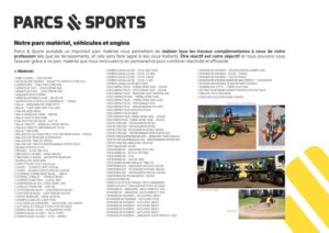 Liste du matériel