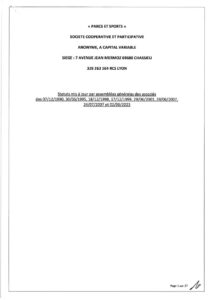 Extraits des statuts